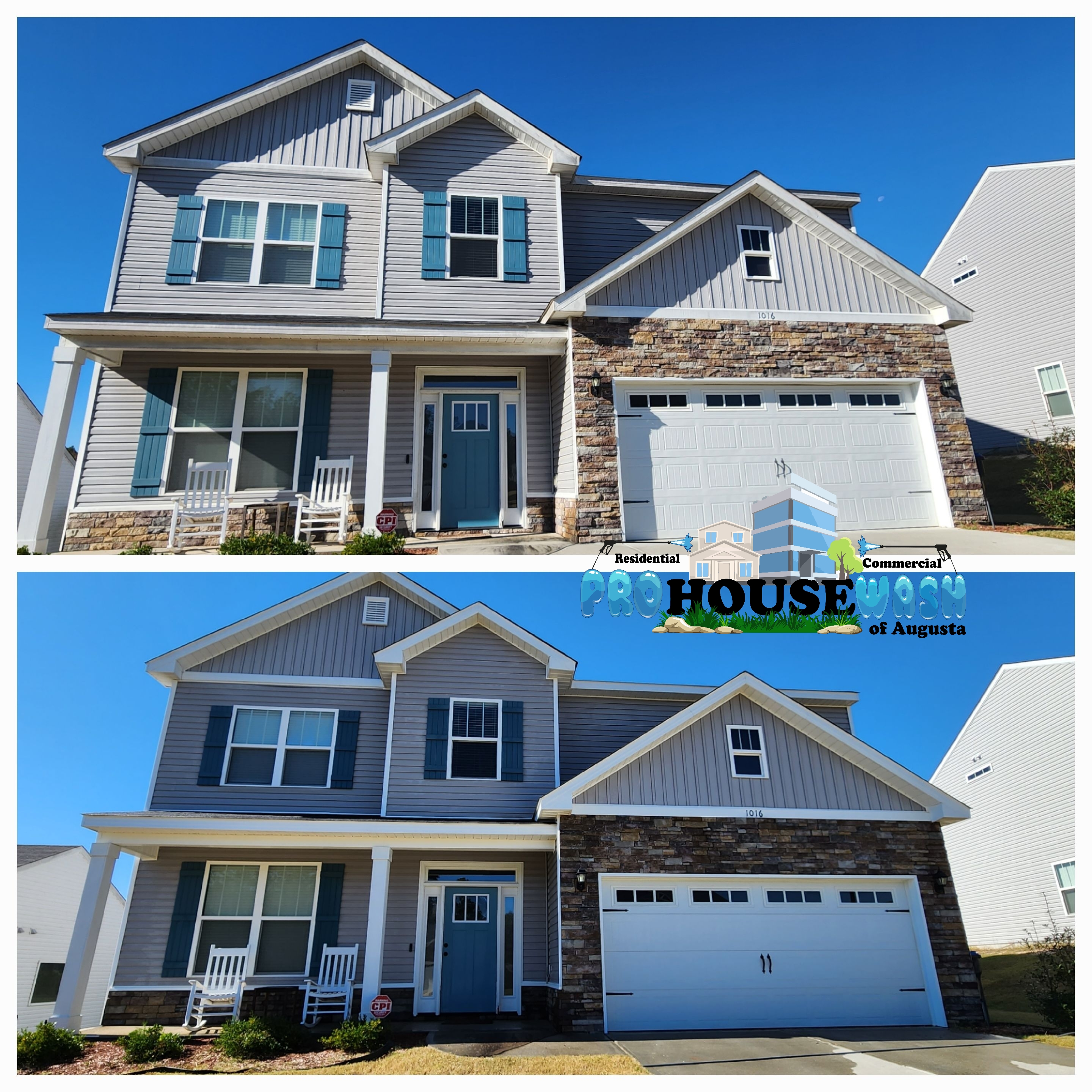 Top Quality Housewash Performed in Granite Hill Subdivision  Image