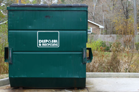 Dumpster pad washing